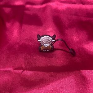 Highland Cow straw topper